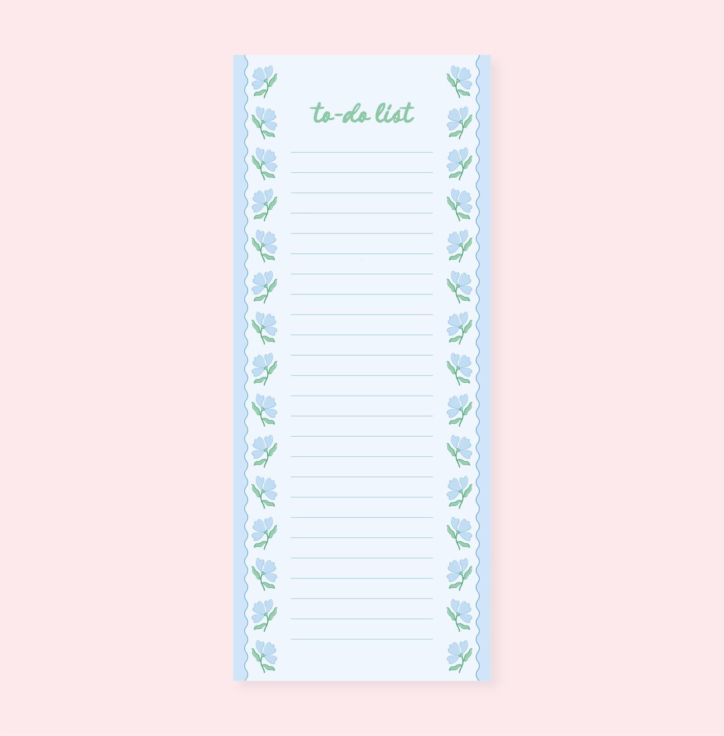 Rock Paper Scissors - Floral List Notepad