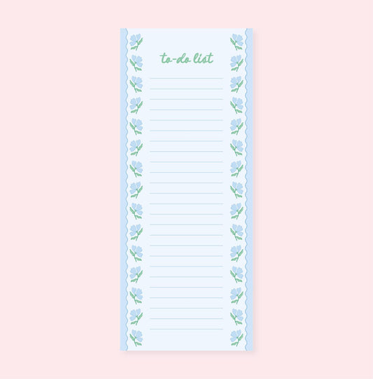 Rock Paper Scissors - Floral List Notepad
