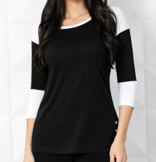 French Kyss - Baseball T Blouse