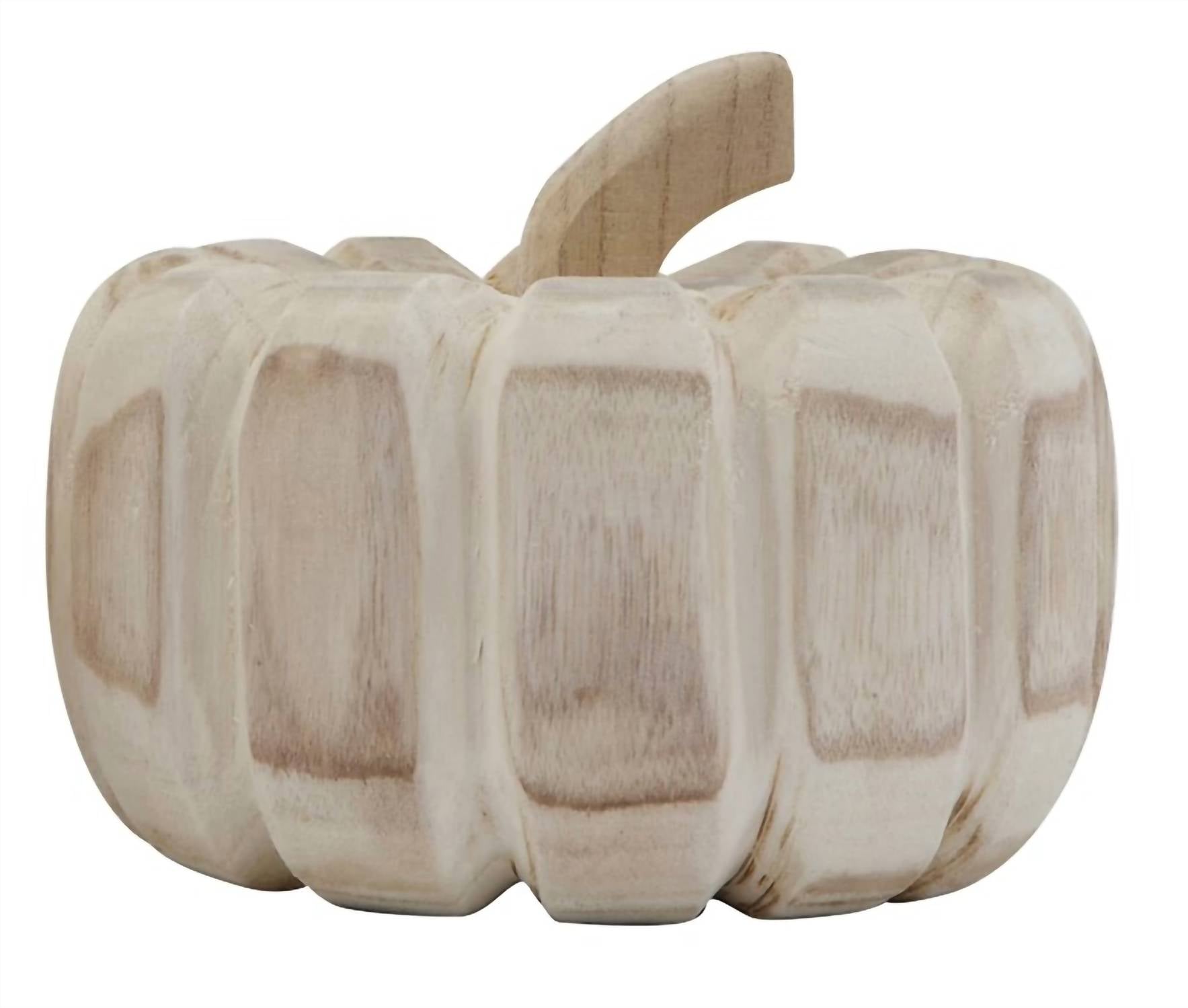 Creative Co-Op - Hand-Carved Wood Pumpkin