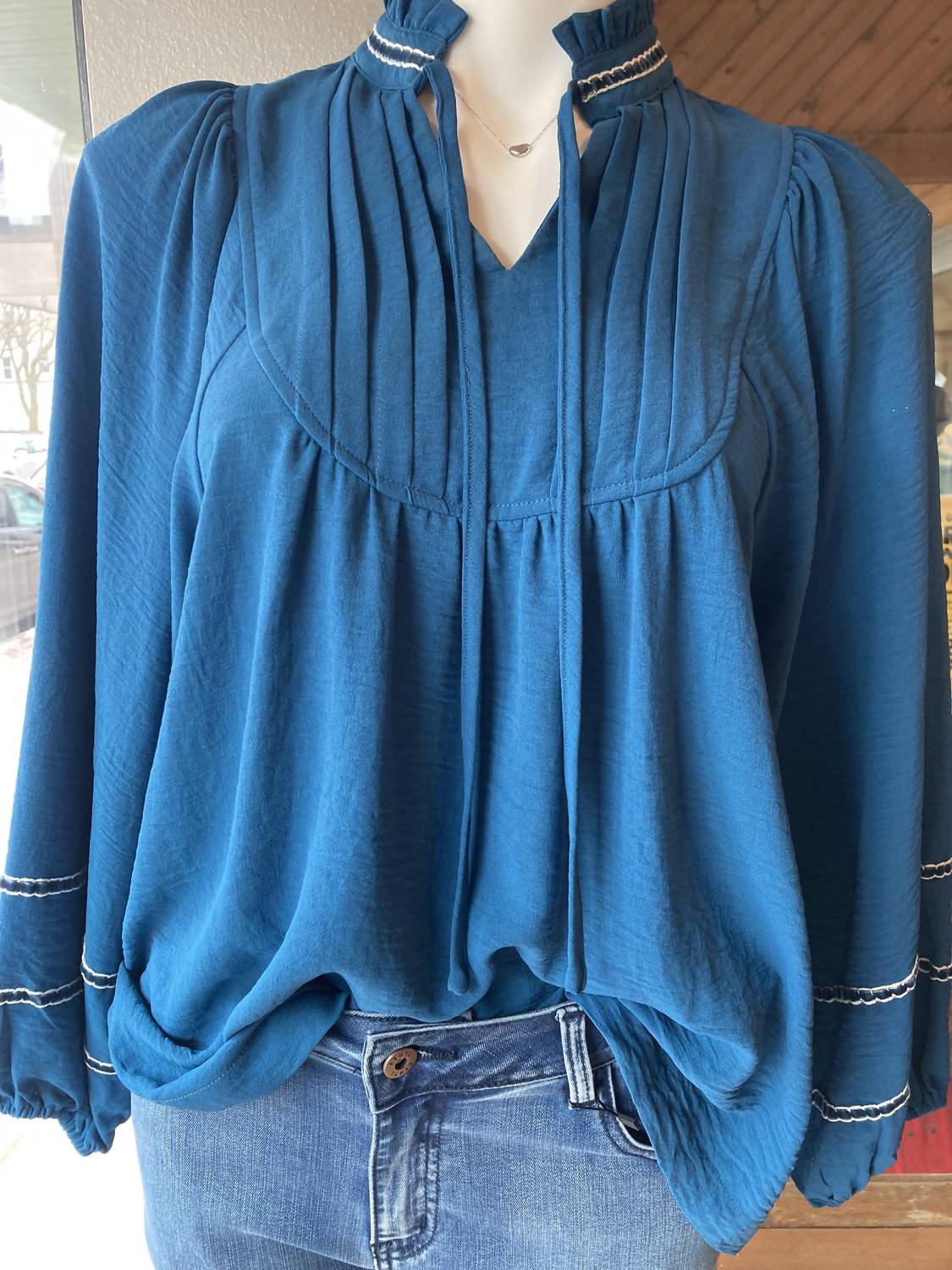 Umgee - Women's Front yoke Peasant top