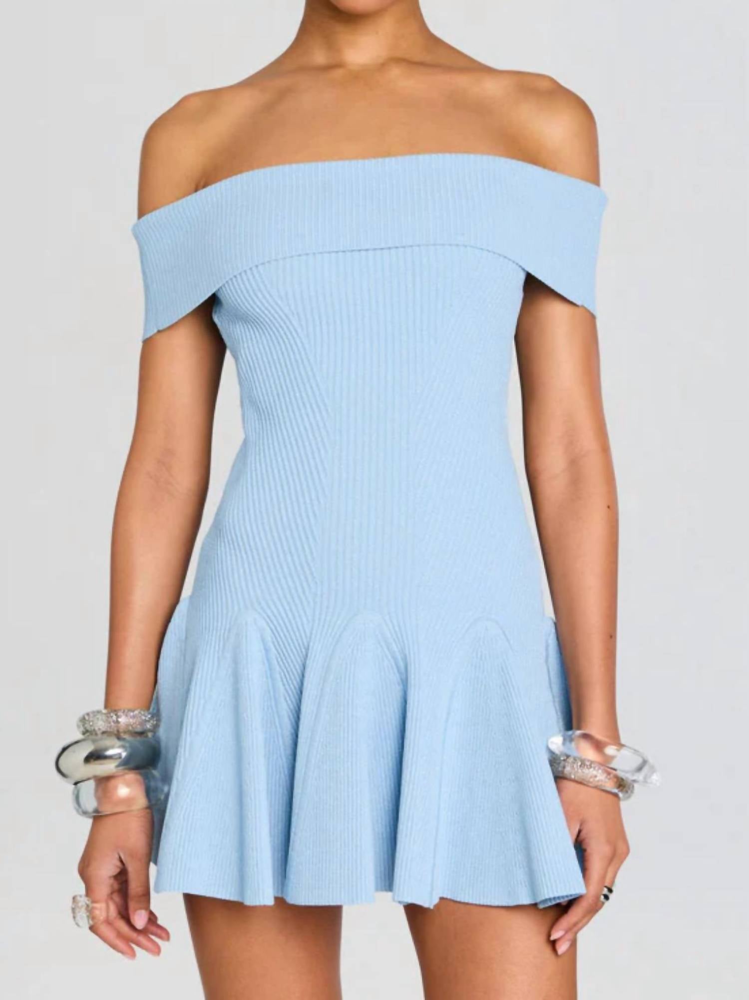 RETROFETE Erica Mini Dress in blue - women's dress - view 4