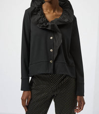 Joseph Ribkoff - Ruffled Long Sleeve Casual Shirt