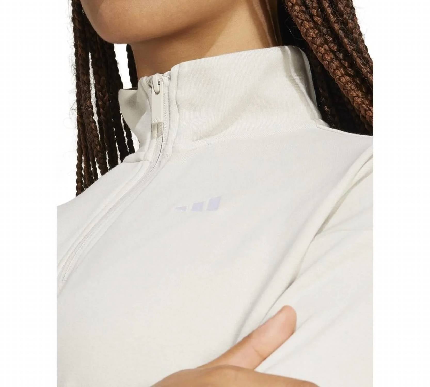 Adidas - French Terry Quarter Zip Pullover Sweatshirt
