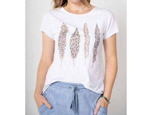 Feather Print T-Shirt