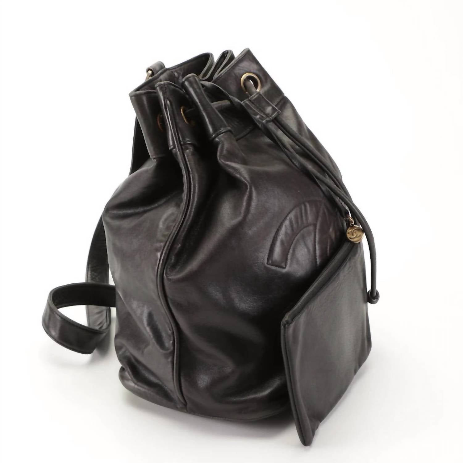Chanel - Drawstring Sling Backpack