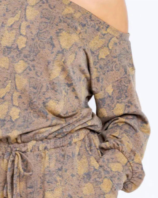 Le Lis - Sahara Nights Snake Print Romper