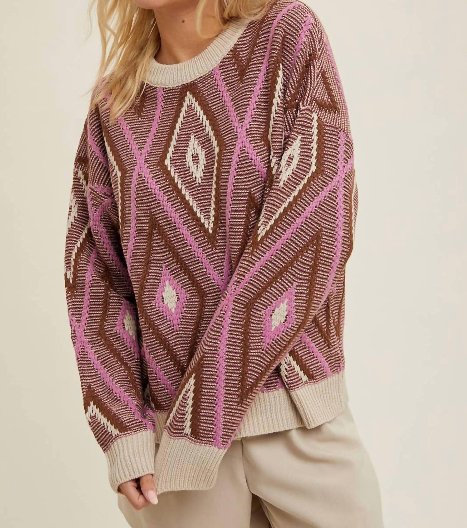 Wishlist - Diamond Dust Long Sleeve Sweater