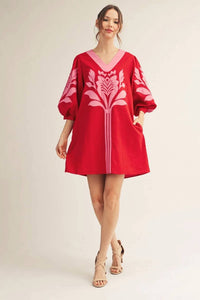 Jodifl - Baroque Bloom Mini Dress