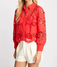 Caballero - Emmie Eyelet Lace Top