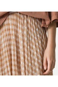 forte forte Pleated Maxi Skirt in alba - women's skirt - view 4