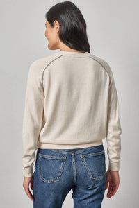 Lilla P - Women's Saddle Sleeve V-neck Cardigan