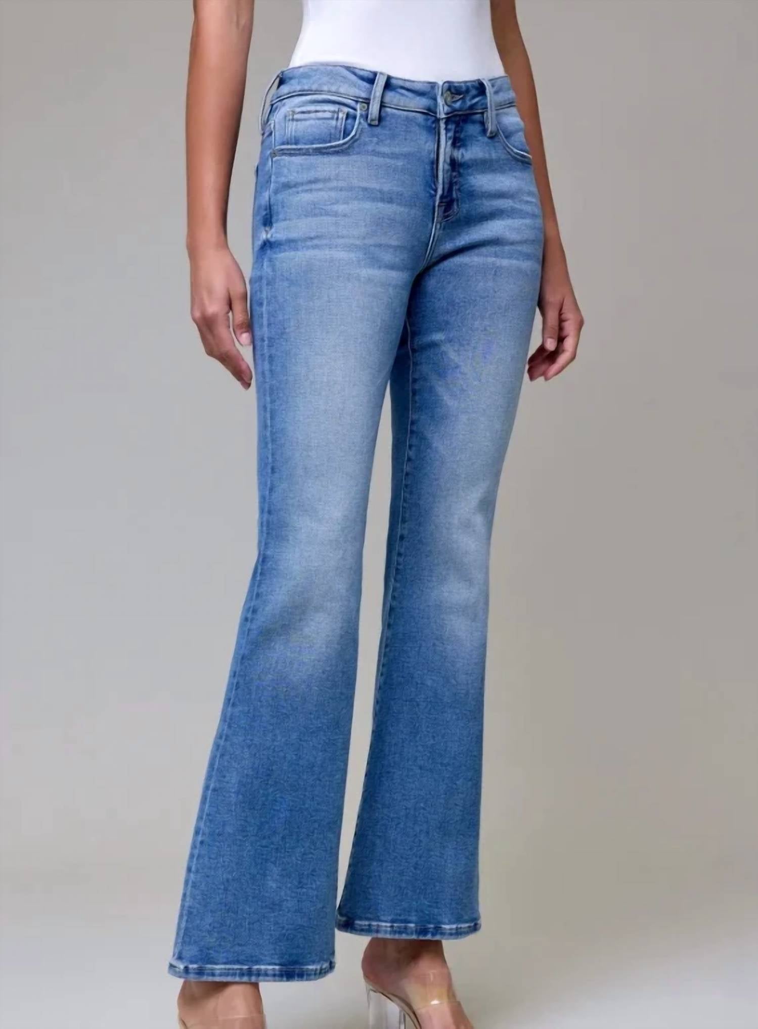 Hidden - Clean Stretch Mid Rise Bootcut Jeans