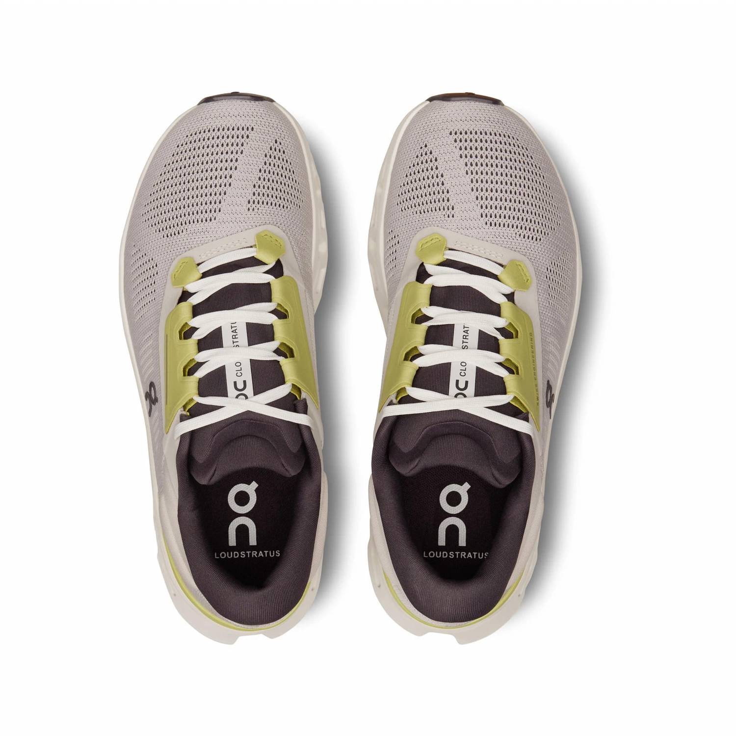 On Women's Cloudstratus 3 Running Shoes in pearl ivory - women's sneaker - view 5