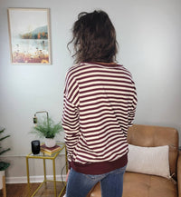 Staccato - Lucia Light Weight Striped Pullover Sweater