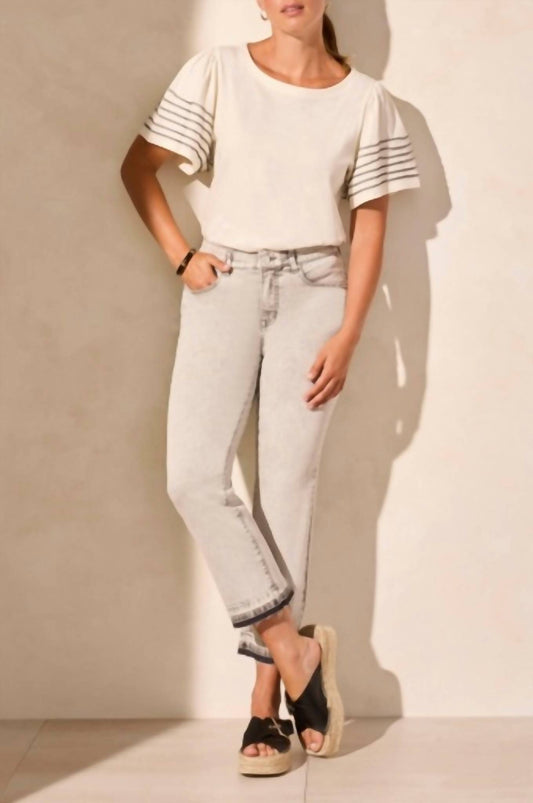 Tribal - Sophia Curvy Micro Flare Crop Pants