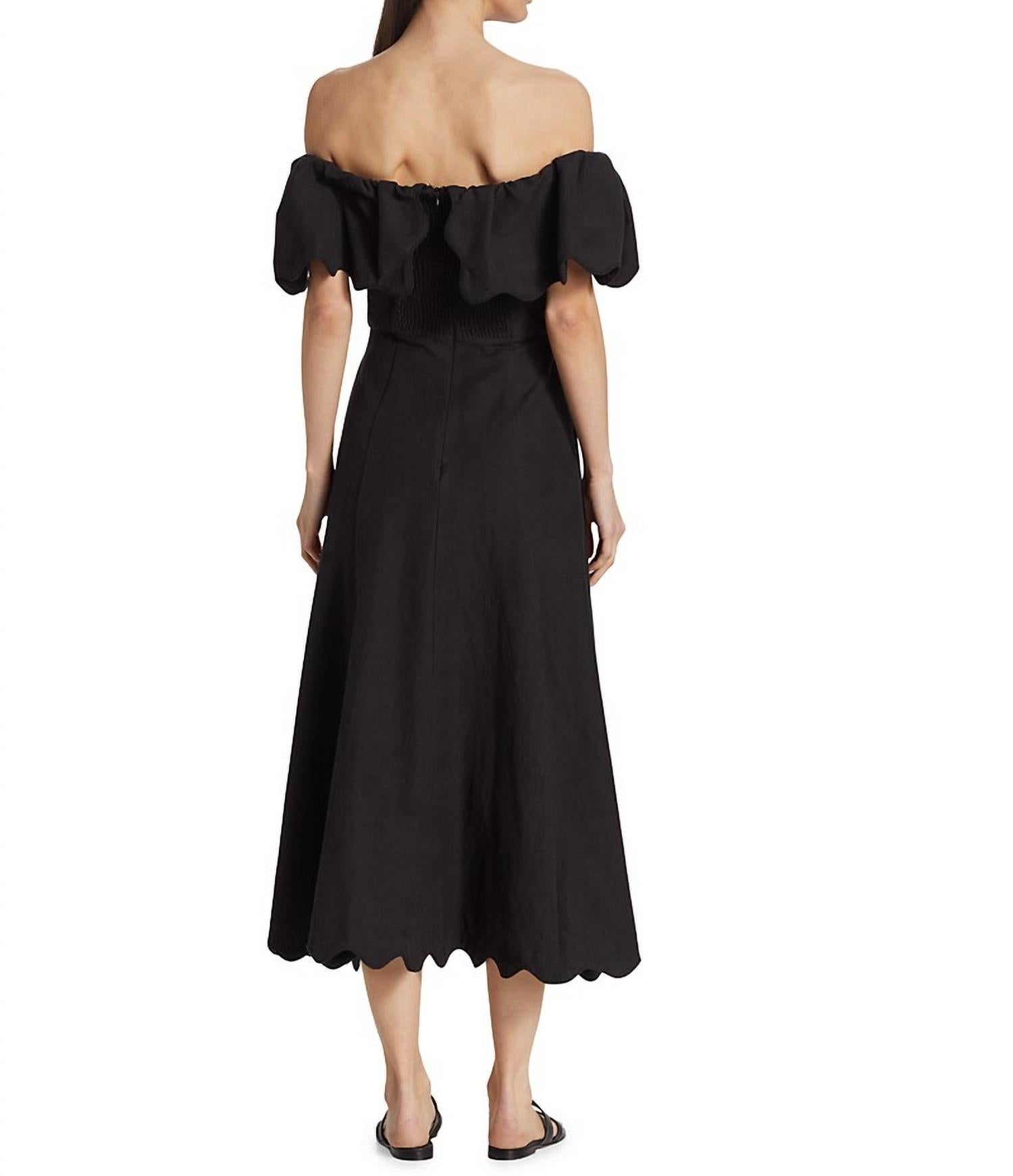 Sea - Women's Leona Strapless Off the Shoulder Midi Dress