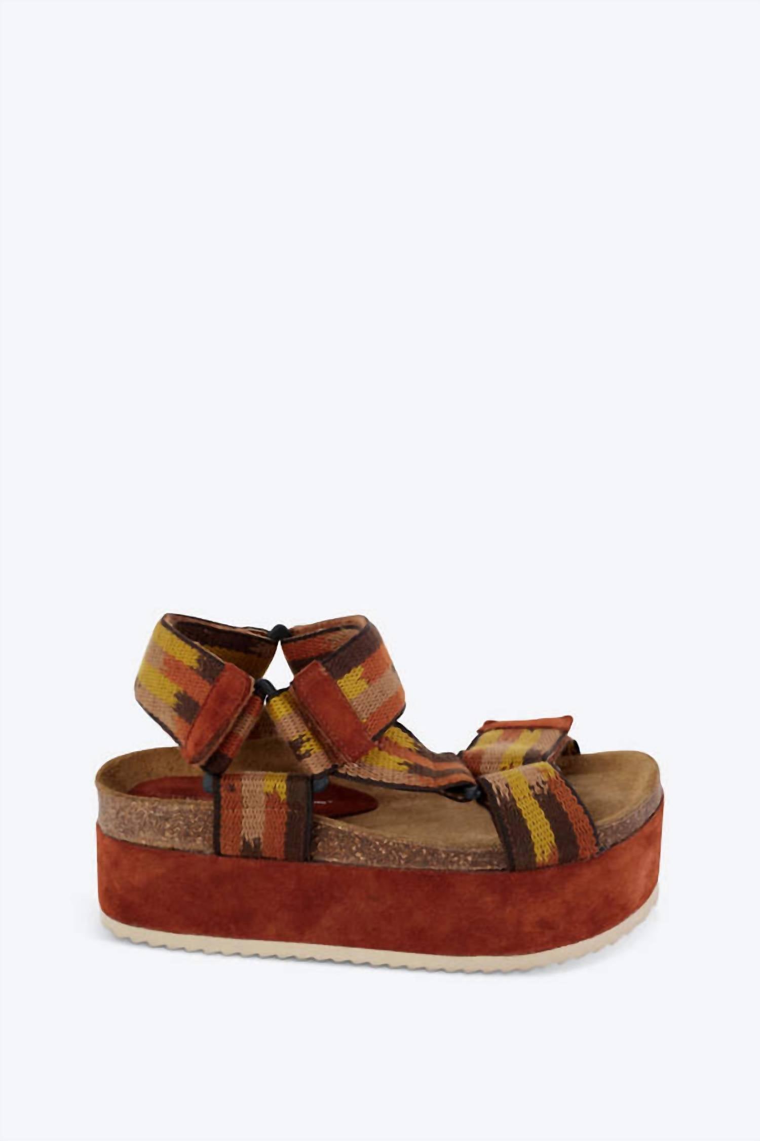 INTENTIONALLY BLANK Women's Zona Platform Sandals in chestnut - women's sandal