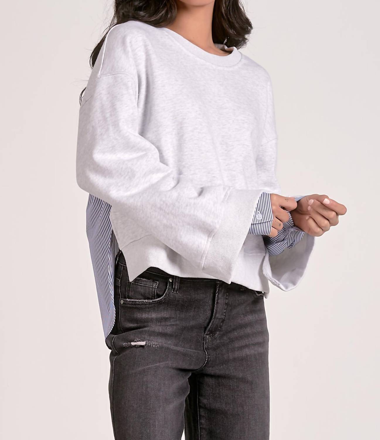 Elan - Mixed Media Top