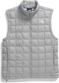 THE NORTH FACE ThermoBall Eco Vest in meld grey - men's jacket - detail view