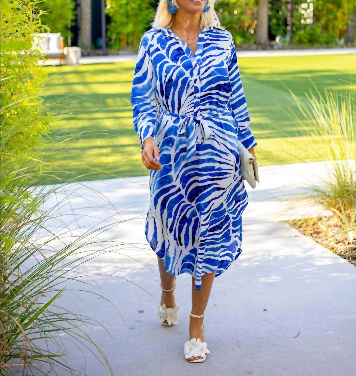 La Mer Luxe - Women's Long Sleeve August Midi Dress