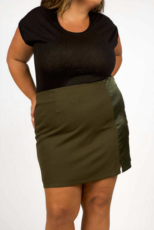 Never Fully Dressed - Khaki Mini Skirt