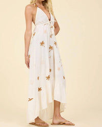 Surf Gypsy - Embroidered Sun And Sand Maxi Dress