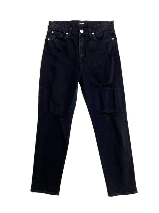 Hudson - Women's Zoeey Distressed High Rise Straight Crop Jeans