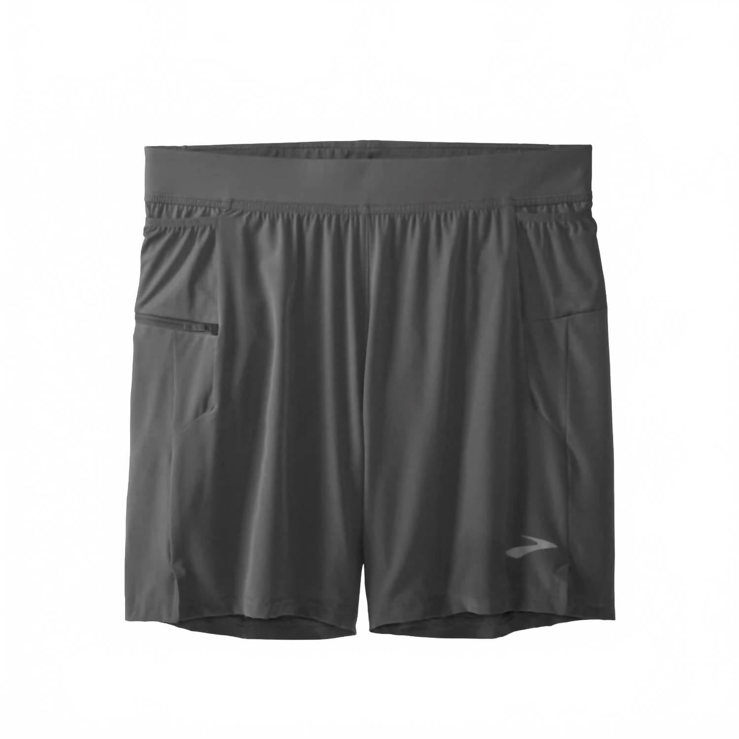 BROOKS Men's Sherpa 7" Athletic Shorts in steel - men's shorts - view 4