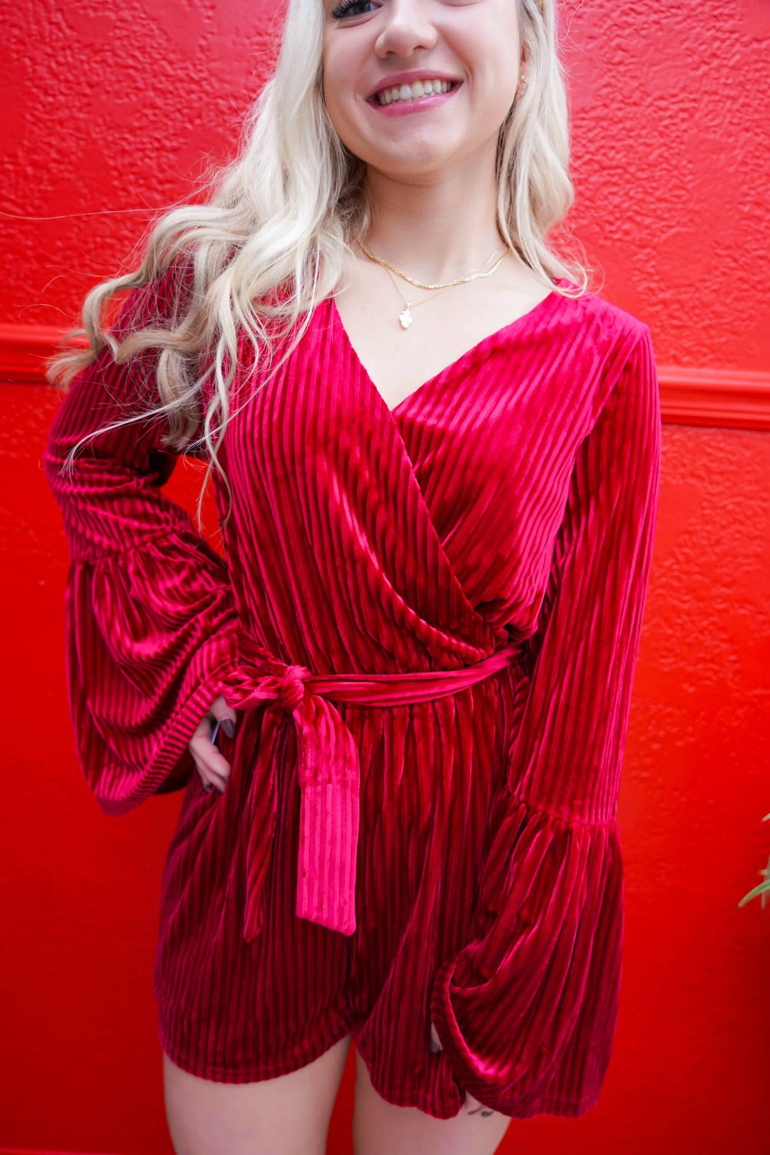 Fantastic Fawn - Velvet Romper