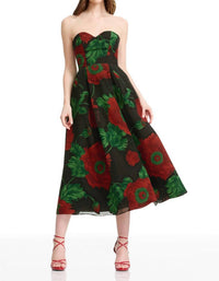 Dress The Population - Maisy Strapless Midi Dress