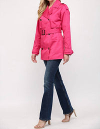 Fate - Something To Talk About Double Breasted Short Trench Coat