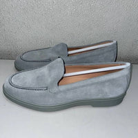 Santoni Men's Yaltamoc Suede Loafers in blue - men's loafer - view 4
