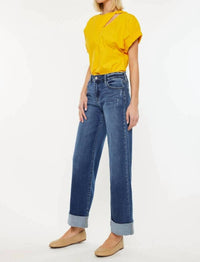 Kancan - Ivanna High Rise Wide Leg Jeans
