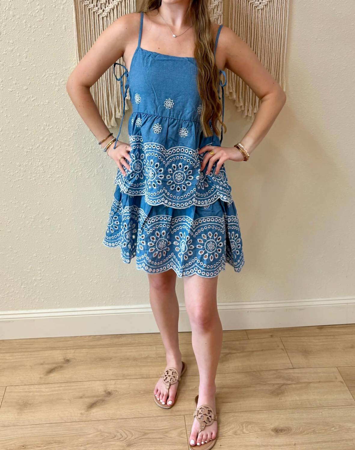 Illa Illa - Jenny Embroidered Tiered Dress