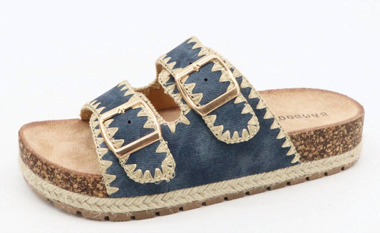 Bamboo - Women's Espadrille Embroidered Sandals