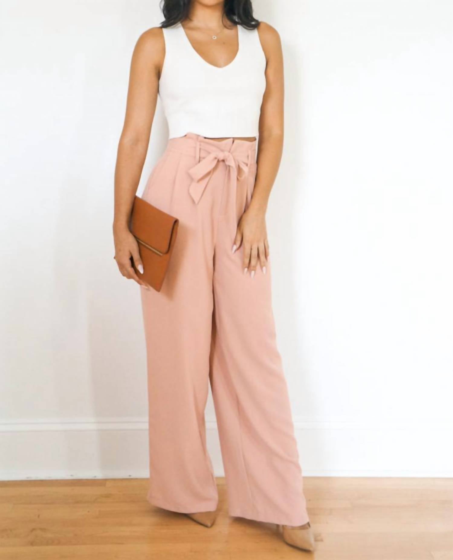 Do+Be - Wide leg pants with belt