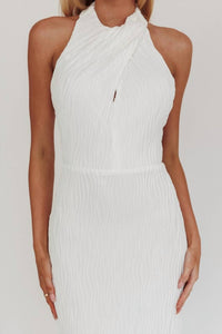 One & Only - Textured Halter Maxi Dress