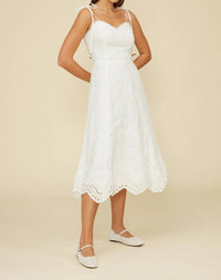 Lucy Paris - Marseline Eyelet Midi Dress