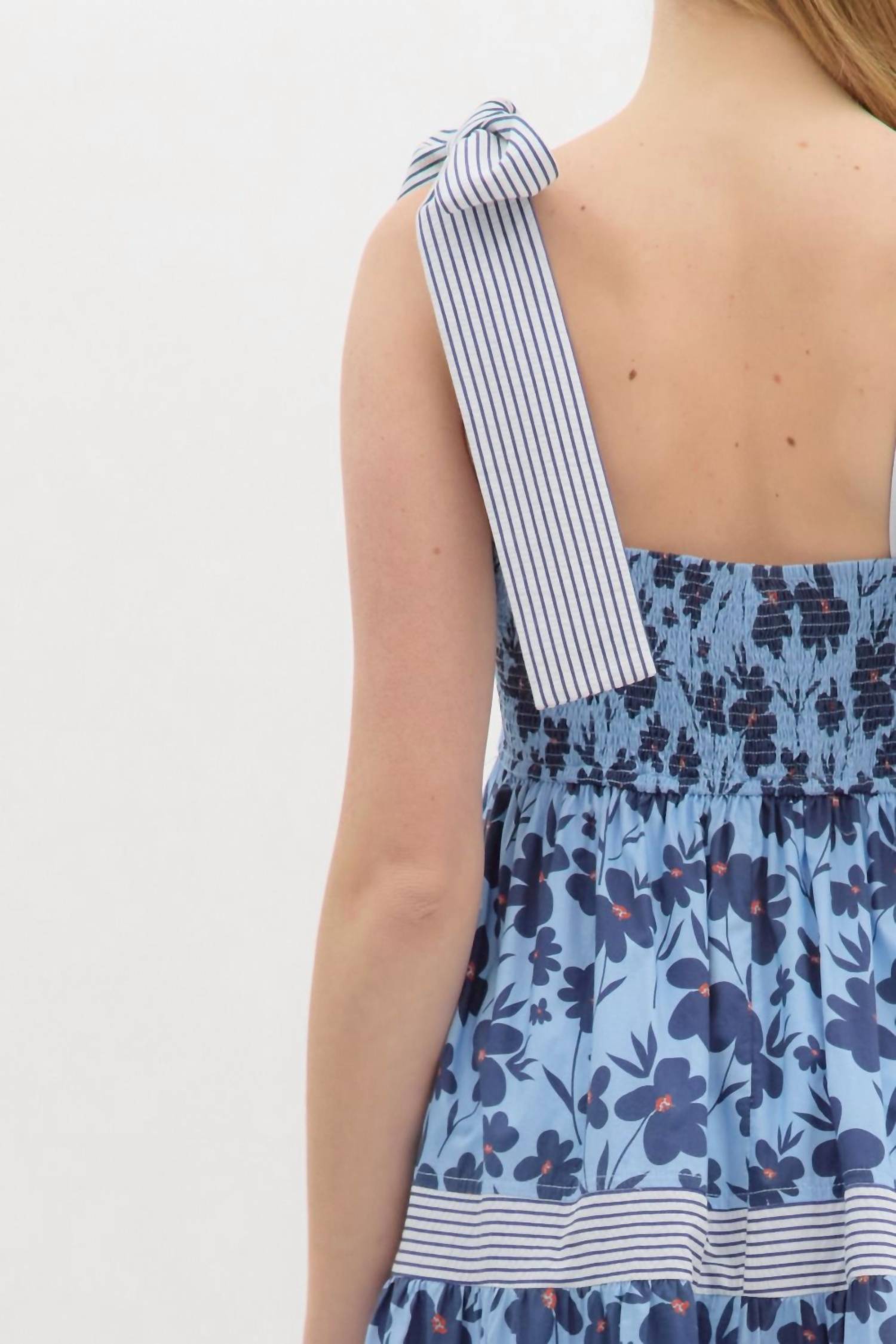 entro Andie Midi Dress in blue - women's dress - view 4