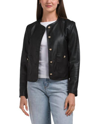 Jude Connally - Faux Leather Hope Jacket