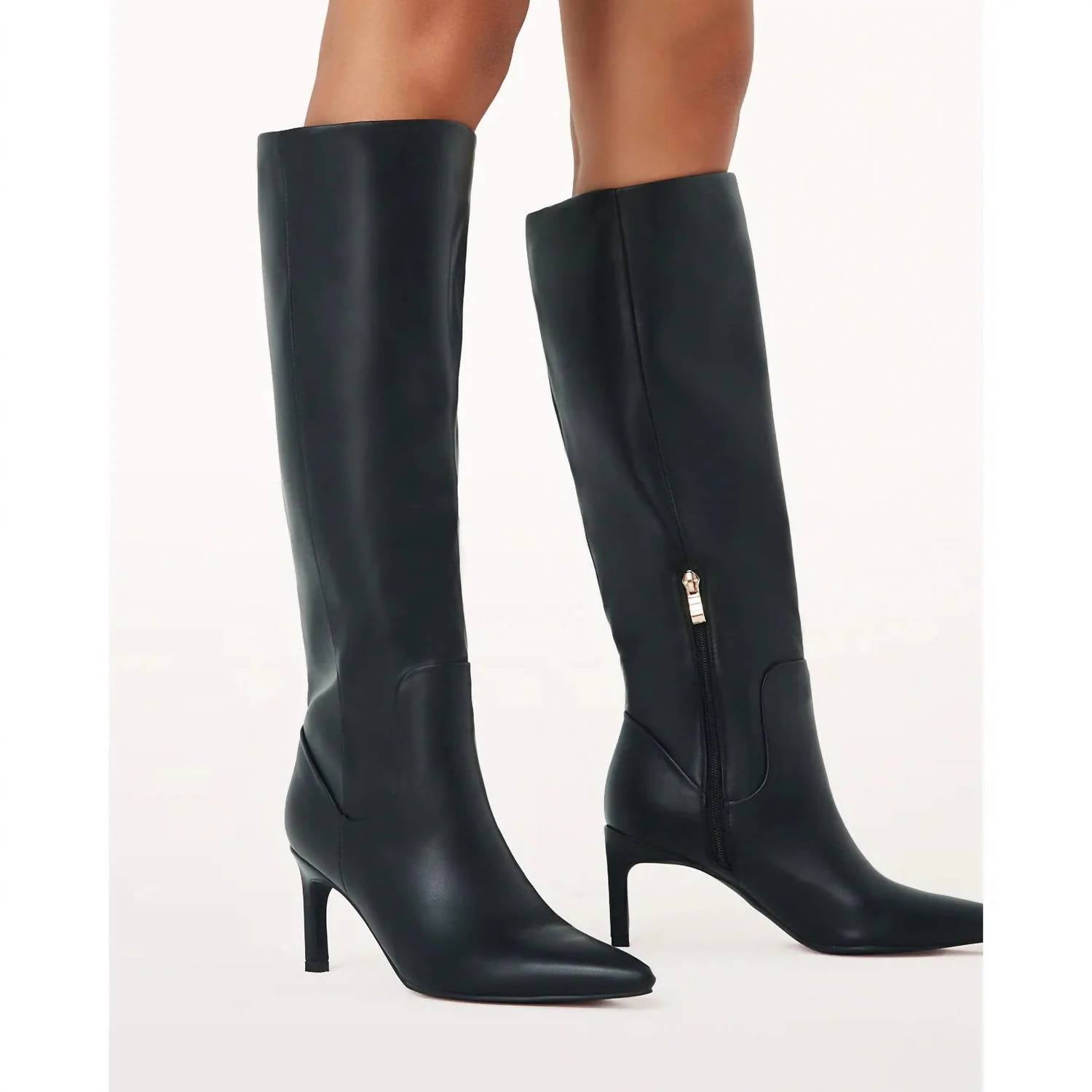 BiLLiNi Women's Huda Knee High Stiletto Boot in black - women's shoe - view 4
