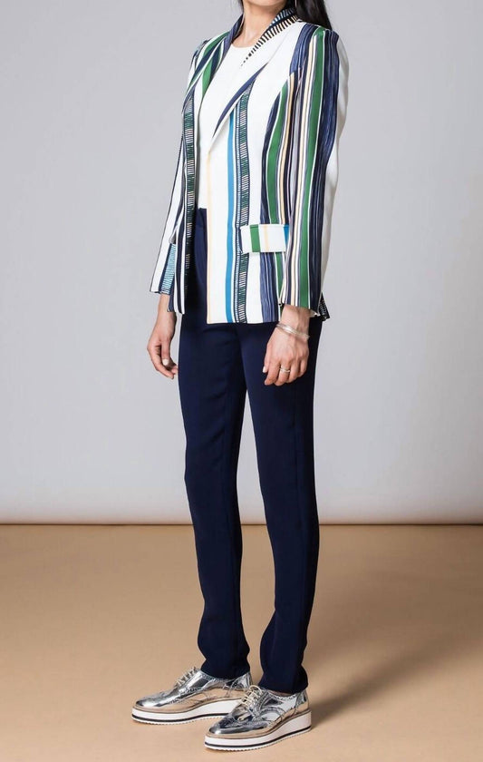 Sachin & Babi - Colored Striped Open Front Blazer
