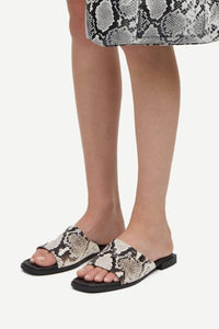 SAMSOE Women's Saterza Sandals in snake - women's sandal - detail view