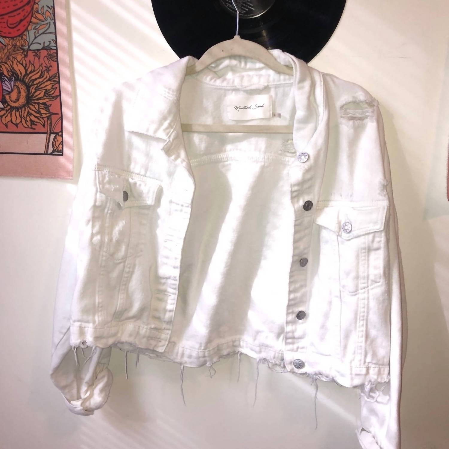 Mustard Seed - Distressed Denim Jacket