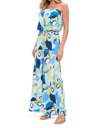 Ariella - Printed Tube Jumpsuit