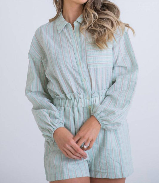 Karlie - Seersucker Pocket Romper