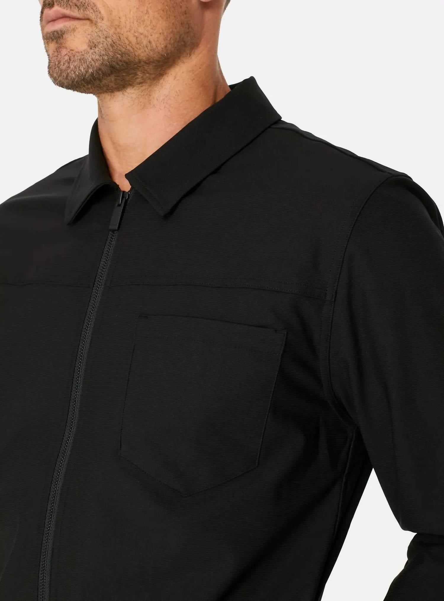 7Diamonds Infinity 4-way Stretch Jacket in black - men's jacket - view 5