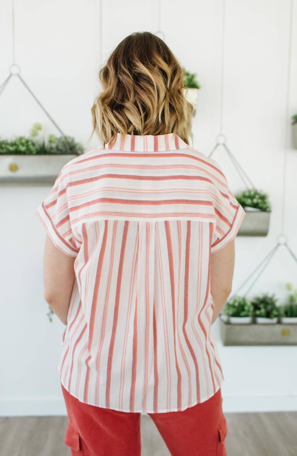 Mod Short Sleeve Boyfriend Shirt