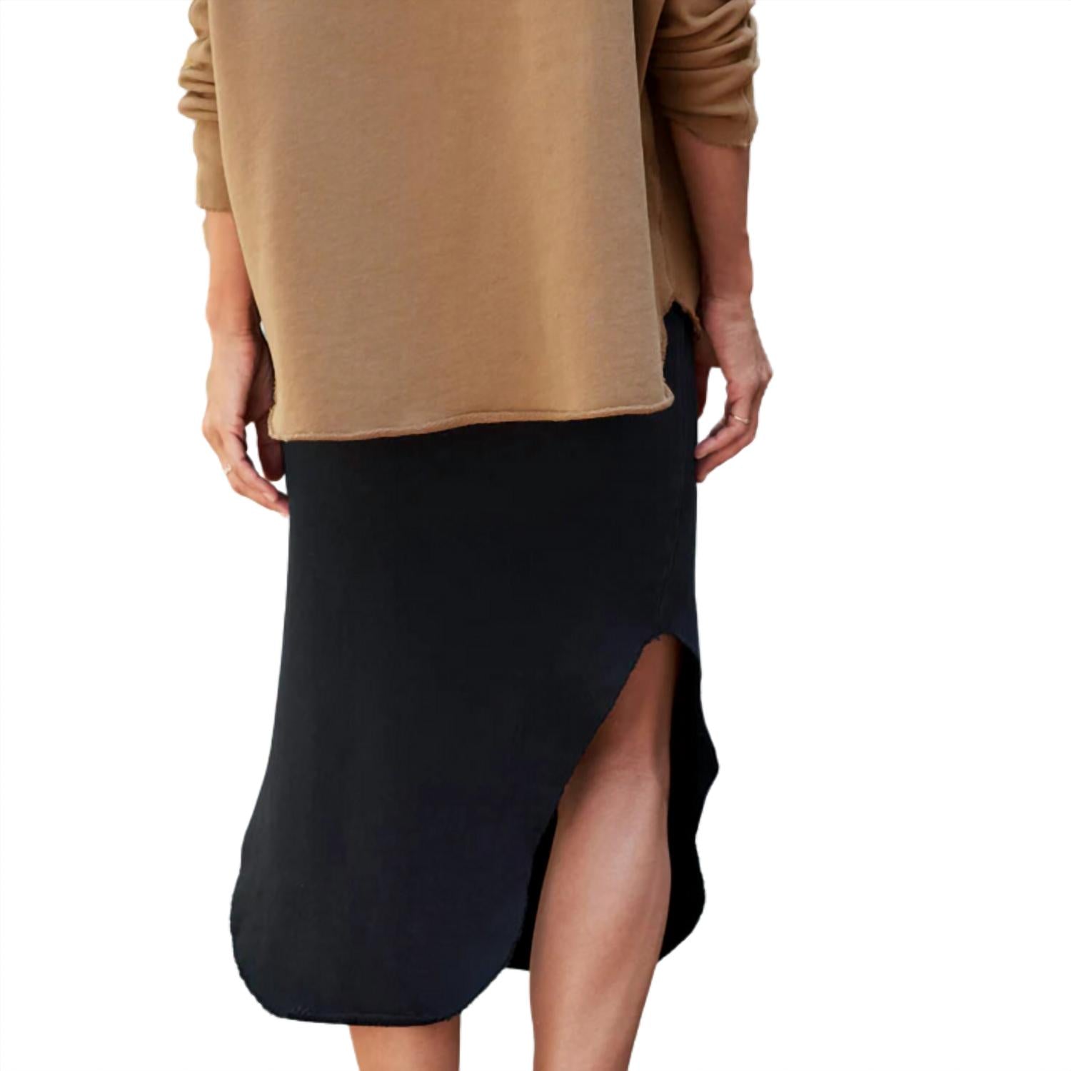 Frank & Eileen Women's Donegal Skirt in british royal navy - women's skirt - detail view